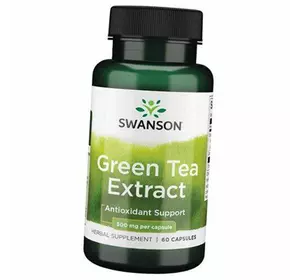 Экстракт зеленого чая, Green Tea Extract, Swanson  60капс (71280021)
