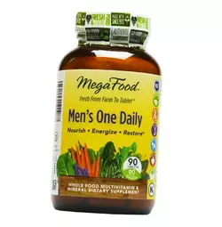 Мультивитамины для мужчин, Men's One Daily, Mega Food  90таб (36343003)