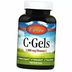 Витамин С, Аскорбиновая кислота, C-Gels, Carlson Labs  100гелкапс (36353076)