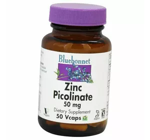 Цинк Пиколинат, Zinc Picolinate, Bluebonnet Nutrition  50вегкапс (36393062)