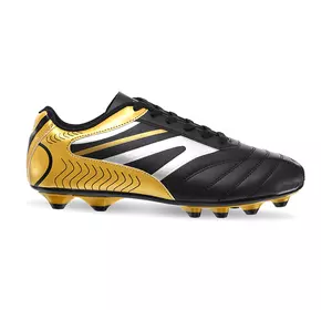 Бутсы футбольная обувь H8001M Yuke  45 Черно-золотой (57557017)