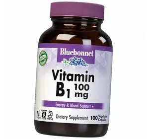 Тиамин, Vitamin B1 100, Bluebonnet Nutrition  100вегкапс (36393111)