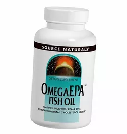 Рыбий жир Омега-3, Omega EPA Fish Oil, Source Naturals  100гелкапс (67355002)