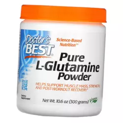 Чистый L-Глютамин в виде порошка, L-Glutamine Powder, Doctor's Best  300г (32327001)