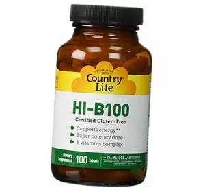 Витамины группы В, Hi-B100, Country Life  100таб (36124017)