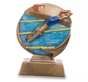 Статуэтка наградная спортивная Плавание Пловец HX1953-C8     Бронза (33508302)