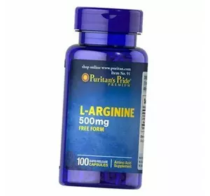 Аргинин, L-Arginine 500, Puritan's Pride  100капс (27367001)