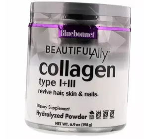 Коллаген 1 и 3 типа, Collagen Types I & III Powder, Bluebonnet Nutrition  198г (68393002)
