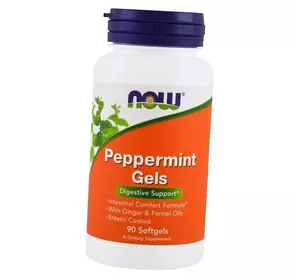 Масло мяты перечной, Peppermint Gels, Now Foods  90гелкапс (71128066)