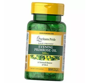 Масло Примулы Вечерней, Evening Primrose Oil with GLA 500, Puritan's Pride  100гелкапс (71367015)