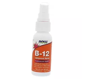 Липосомный спрей с В12, B-12 Liposomal Spray, Now Foods  59мл (36128278)