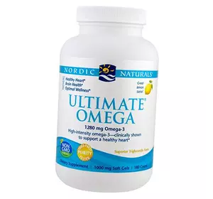 Рыбий жир, Ultimate Omega, Nordic Naturals  180гелкапс Лимон (67352019)