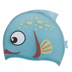 Шапочка для плавания детская Рыба PL-1823 No branding   Синий (60429083)