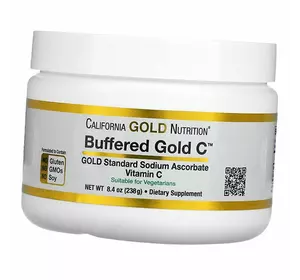 Некислый буферизованный витамин C в форме порошка, Buffered Gold C, California Gold Nutrition  238г (36427022)