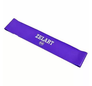 Лента для фитнеса FI-6410 Zelart   S/M Фиолетовый (56363004)