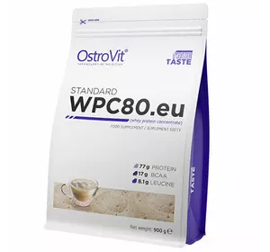 Концентрат Сывороточного Протеина, WPC80.eu standart, Ostrovit  900г Капучино (29250004)