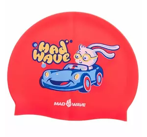 Шапочка для плавания детская Bunny M057812000W Mad Wave   Красный (60444172)