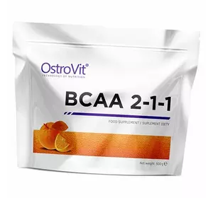 ВСАА, Аминокислоты, Pure BCAA 2:1:1, Ostrovit  500г Апельсин (28250002)