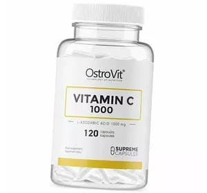 Витамин С, Аскорбиновая кислота, Vitamin C 1000 Caps, Ostrovit  120капс (36250069)