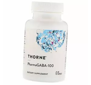 Гамма-аминомасляная кислота, PharmaGABA-100, Thorne Research  60капс (72357020)