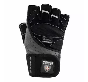 Перчатки для тяжелой атлетики PS-2850 Raw power Power System  S Черно-серый (07227019)