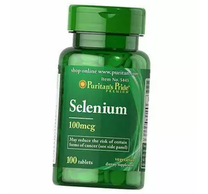 Селен, Selenium 100, Puritan's Pride  100таб (36367110)