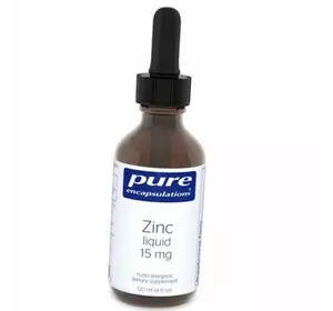 Жидкий Цинк, Zinc Liquid, Pure Encapsulations  120мл (36361066)