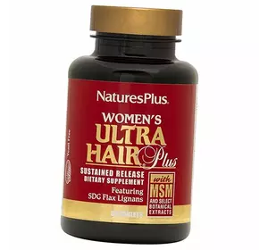 Женские Витамины для волос, Ultra Hair for Women, Nature's Plus  60таб (36375086)