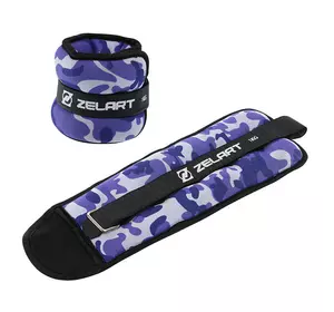 Утяжелители-манжеты для рук и ног TA-7819 Zelart  1кг пара  Фиолетовый (56363252)
