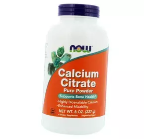 Цитрат Кальция, Calcium Citrate Powder, Now Foods  227г (36128324)