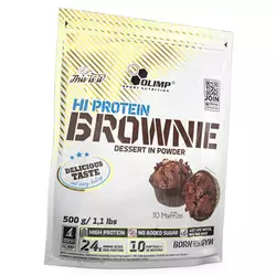 Протеиновые маффины брауни, Hi Protein Brownie, Olimp Nutrition  500г Шоколад (05283016)