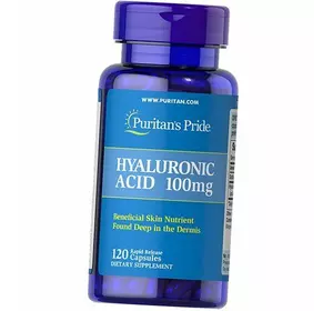 Гиалуроновая кислота, Hyaluronic Acid 100, Puritan's Pride  120капс (68367002)