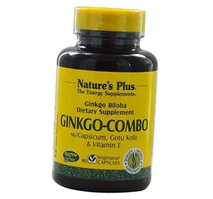 Гинкго билоба комбо комплекс, Ginkgo-Combo, Nature's Plus  90вегкапс (71375003)