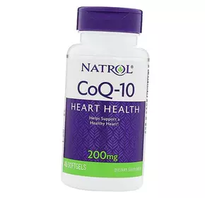 Коэнзим Q10 для сердца, Co-Q10 200, Natrol  45гелкапс (70358004)
