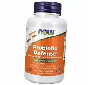 Смесь пробиотических бактерий, Probiotic Defense, Now Foods  90вегкапс (69128032)