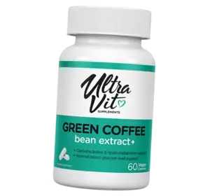 Экстракт Зеленого Кофе, Ultravit Green Coffee Bean Extract+, VP laboratory  60вегкапс (02099011)