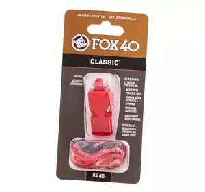 Свисток судейский Classic FOX40     Красный (33508215)