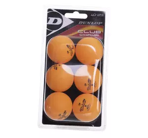 Набор мячей для настольного тенниса Club Champ MT-679315    Оранжевый 6шт (60518019)