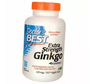 Гинкго Билоба, Extra Strength Ginkgo 120, Doctor's Best  360вегкапс (71327003)
