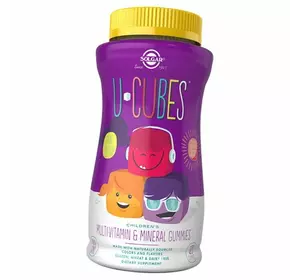 Жевательные Витамины для детей, U-Cubes Children's Multi-Vitamin&Mineral, Solgar  120таб (36313097)