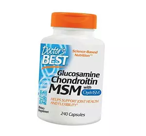 Глюкозамин Хондроитин МСМ, Glucosamine Chondroitin with OptiMSM, Doctor's Best  240капс (03327001)