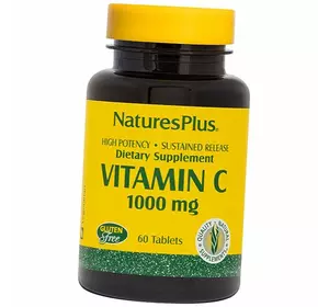 Витамин С с Шиповником медленного высвобождения, Vitamin C 1000, Nature's Plus  60таб (36375067)