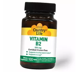 Рибофлавин, Vitamin B2 100, Country Life  100таб (36124088)