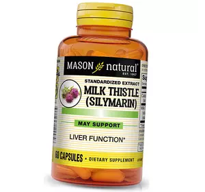 Экстракт расторопши, Milk Thistle Silymarin, Mason Natural  60капс (71529032)