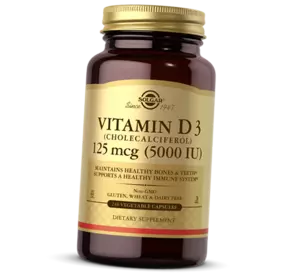 Витамин Д3, Холекальциферол, Vitamin D3 5000, Solgar  240вегкапс (36313158)