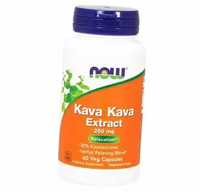 Экстракт Кава Кава и Элеутерококк, Kava Kava Extract 250, Now Foods  60вегкапс (71128155)