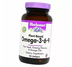 Омега 3 6 9, Omega 3-6-9, Bluebonnet Nutrition  90гелкапс (67393005)