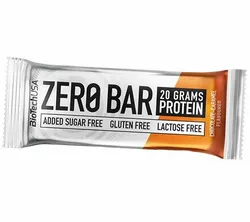 Протеиновый батончик без сахара, Zero Bar, BioTech (USA)  50г Шоколад с карамелью (14084006)