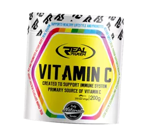 Витамин С порошок, Vitamin C Powder, Real Pharm  200г Лесной фрукт (36055009)