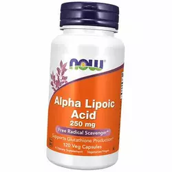 Альфа Липоевая кислота, Alpha Lipoic Acid 250, Now Foods  120вегкапс (70128005)
